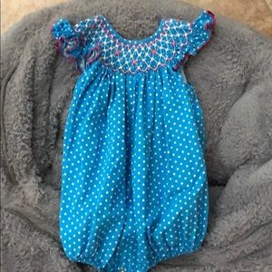Smocked baby bubble